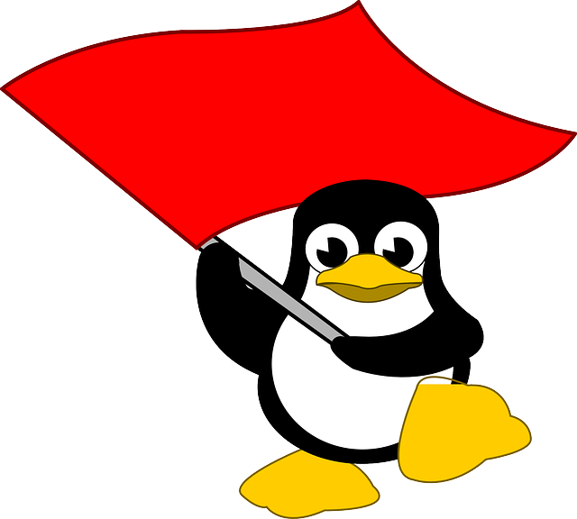 tux-flag-linux-penguin-red-waving